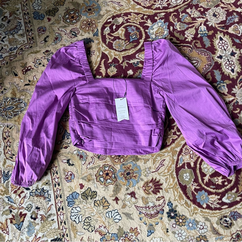 Veronica Beard Purple Top NWT - Picture 10 of 11